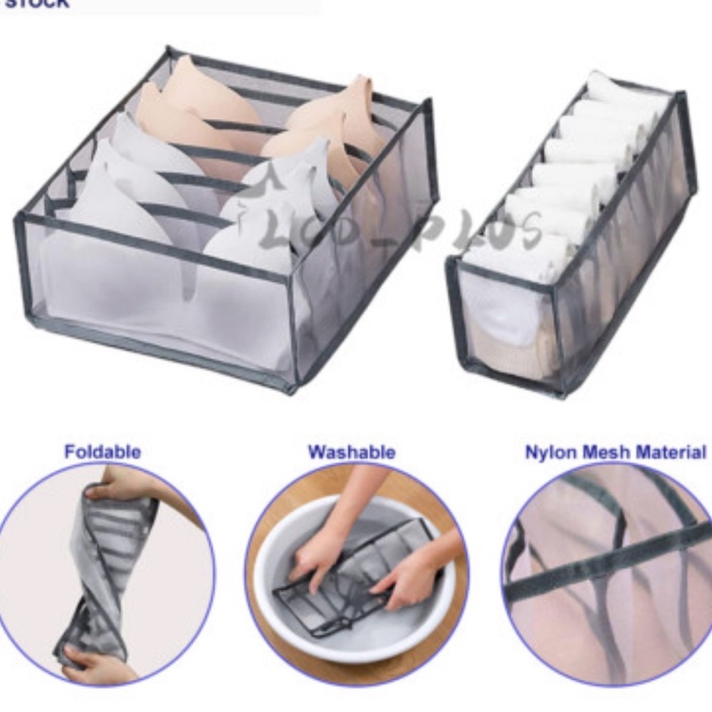 NWT Pack of 3 different sizes Drawer mesh organizers